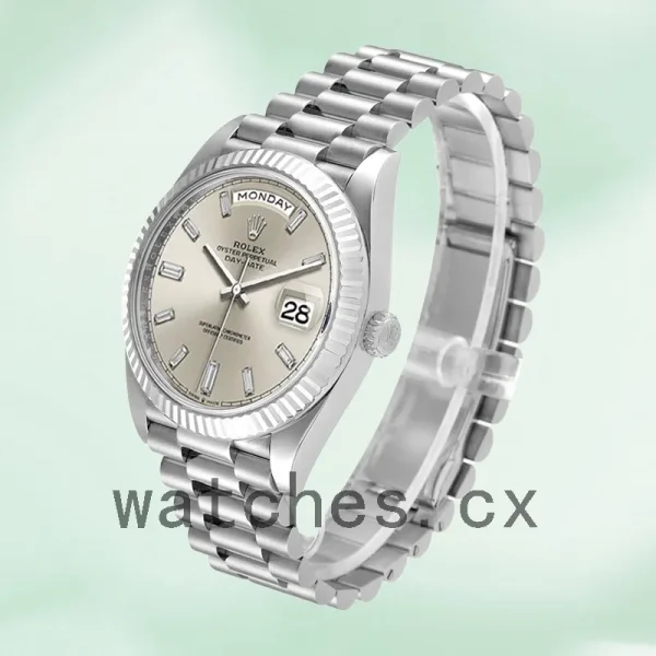Rolex Day-Date m228236-0002 Men's 40mm Silver-tone - Image 3