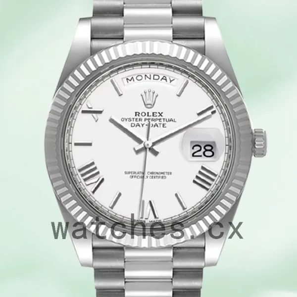 Rolex Day-Date 40mm Men's m228236-0010 Silver-tone