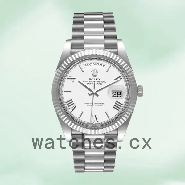 Rolex Day-Date 40mm Men's m228236-0010 Silver-tone - Image 2