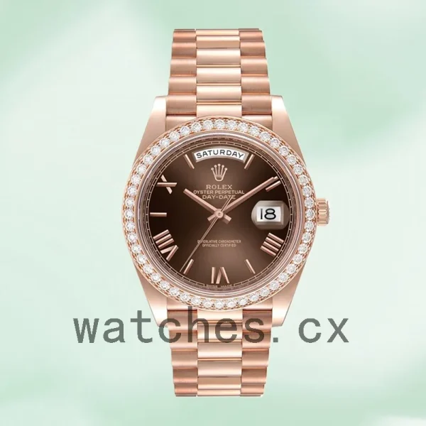 Rolex Day-Date 40mm m228345rbr-0009 Men's Brown Dial - Image 2