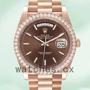 Rolex Day-Date Men's m228345rbr-0005 40mm Rose Gold-tone