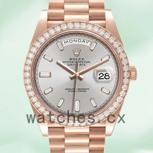 Rolex Day-Date 40mm Men's m228345rbr-0007 Rose Gold-tone