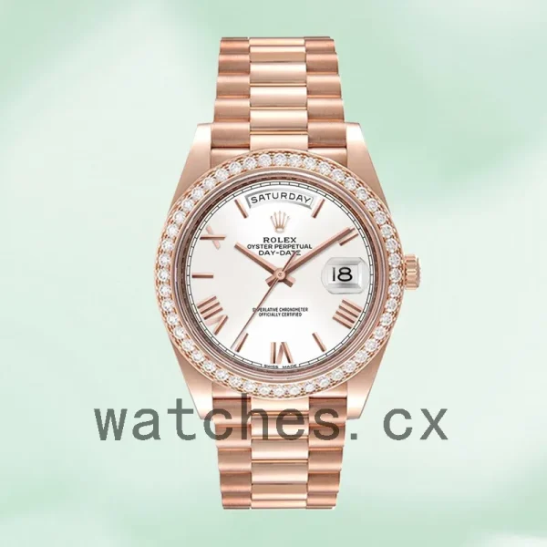 Rolex Day-Date 40mm Men's m228345rbr-0012 White Dial Rose Gold-tone - Image 2
