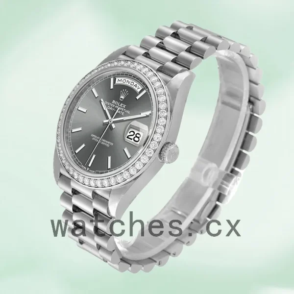 Rolex Day-Date m228349rbr-0041 40mm Men's Silver-tone - Image 3