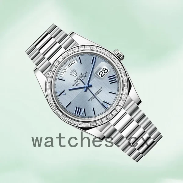Rolex Day-Date Men's 40mm m228396tbr-0004 President Bracelet Silver-tone - Image 3