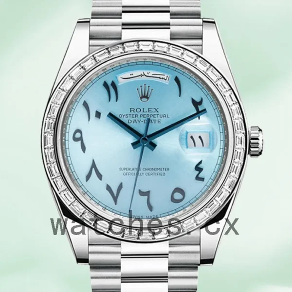 Rolex Day-Date 228396 Men's 40mm Automatic Silver-tone