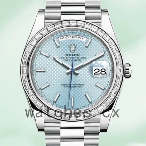 Rolex Day-Date 228396 Men's 40mm Silver-tone Automatic