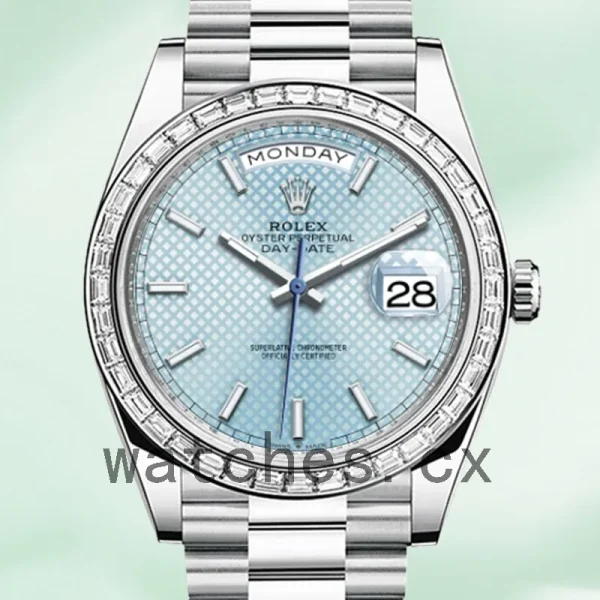 Rolex Day-Date 228396 Men's 40mm Silver-tone Automatic