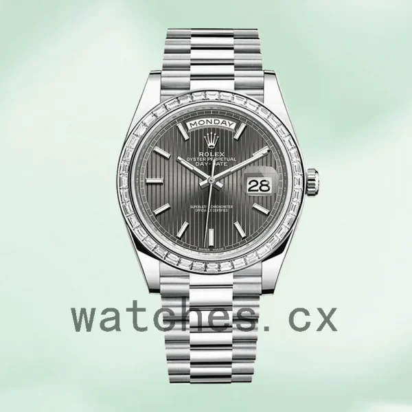Rolex Day-Date 40mm Men's m228396tbr-0023 Silver-tone - Image 2