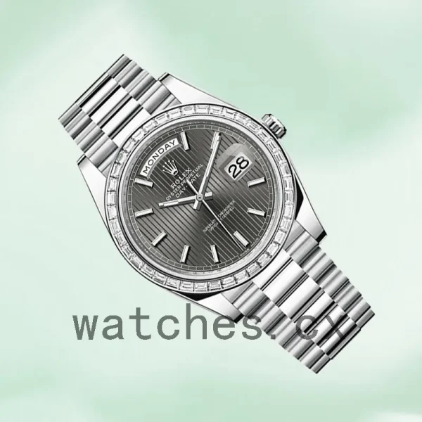 Rolex Day-Date 40mm Men's m228396tbr-0023 Silver-tone - Image 3