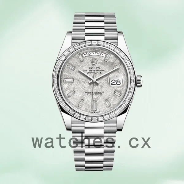 Rolex Day-Date 40mm Men's m228396tbr-0027 Silver-tone Automatic - Image 2