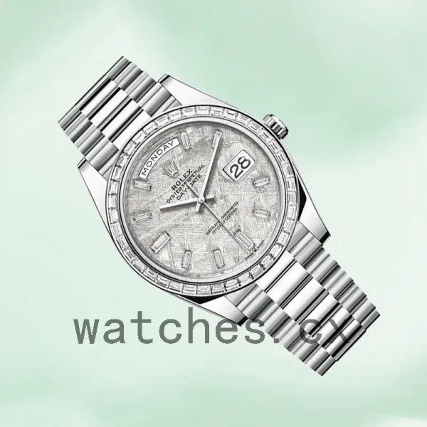 Rolex Day-Date 40mm Men's m228396tbr-0027 Silver-tone Automatic - Image 3