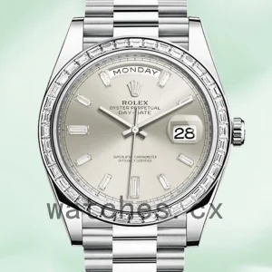 Rolex Day-Date 228396 40mm Men's Automatic Silver-tone