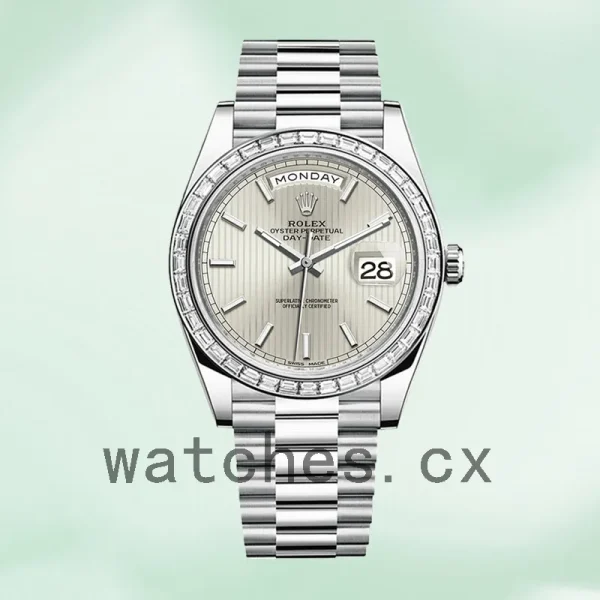 Rolex Day-Date 40mm m228396tbr-0022 Men's Silver-tone - Image 2
