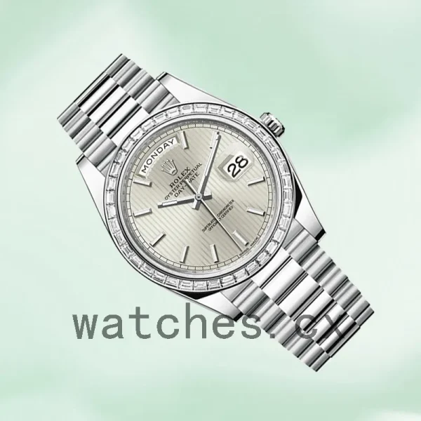 Rolex Day-Date 40mm m228396tbr-0022 Men's Silver-tone - Image 3