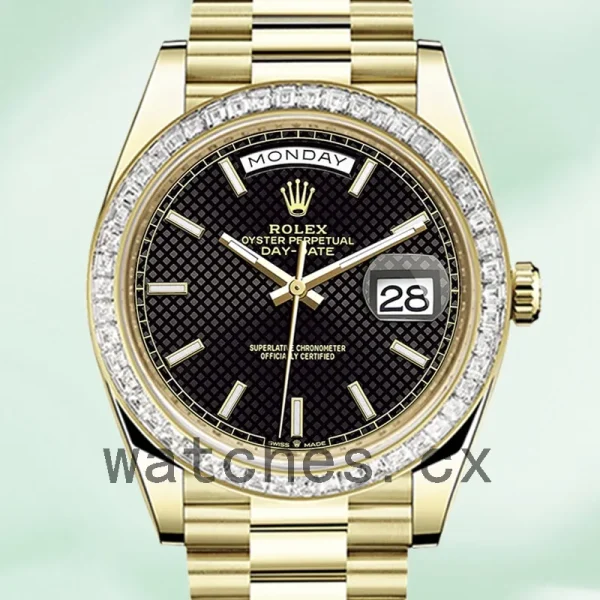 Rolex Day-Date m228398tbr-0004 40mm Men's Black Dial