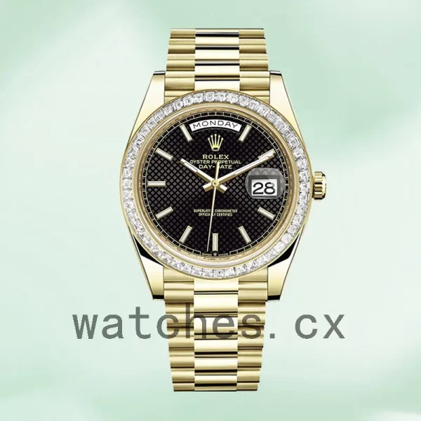 Rolex Day-Date m228398tbr-0004 40mm Men's Black Dial - Image 2