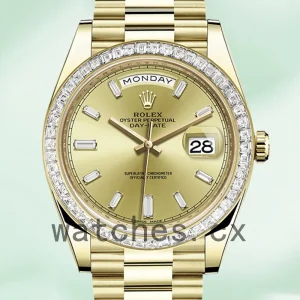 Rolex Day-Date 228398TBR-0002 40mm Men's Gold-tone President Bracelet