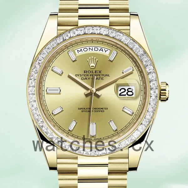 Rolex Day-Date 228398TBR-0002 40mm Men's Gold-tone President Bracelet