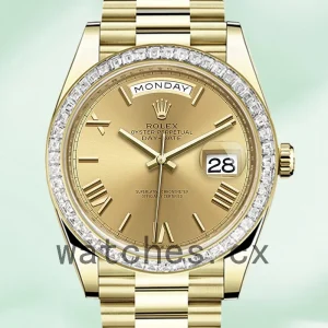 Rolex Day-Date 40mm m228398tbr-0003 Men's Champagne Dial
