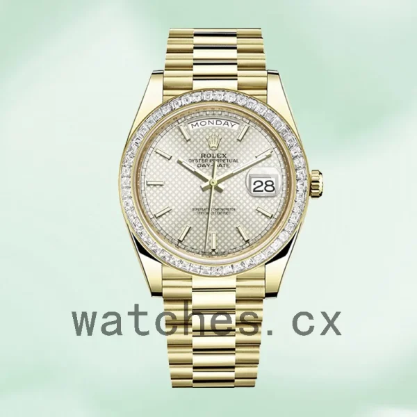 Rolex Day-Date Men's 40mm m228398tbr-0005 Silver Dial - Image 2