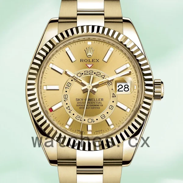 Rolex Sky-dweller 42mm Men's 326938 Champagne Dial