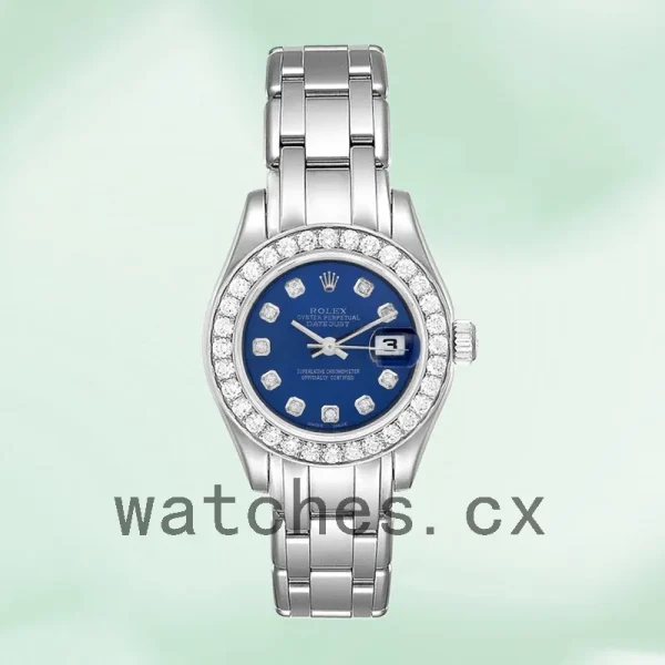 Rolex Pearlmaster Ladies 29mm 80299-72949 Blue Dial Silver-tone - Image 2