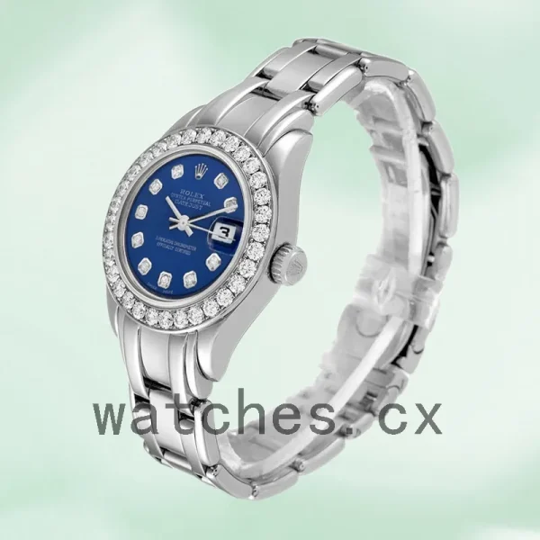 Rolex Pearlmaster Ladies 29mm 80299-72949 Blue Dial Silver-tone - Image 3
