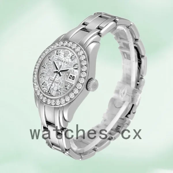 Rolex Pearlmaster Ladies 80299-0073 29mm Bracelet Silver Jubilee Dial - Image 3