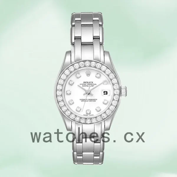 Rolex Pearlmaster 80299 Ladies 29mm White Dial Silver-tone - Image 2
