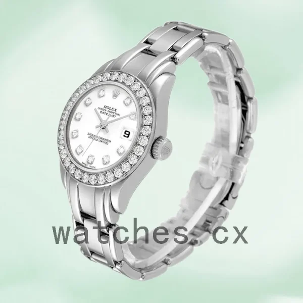 Rolex Pearlmaster 80299 Ladies 29mm White Dial Silver-tone - Image 3