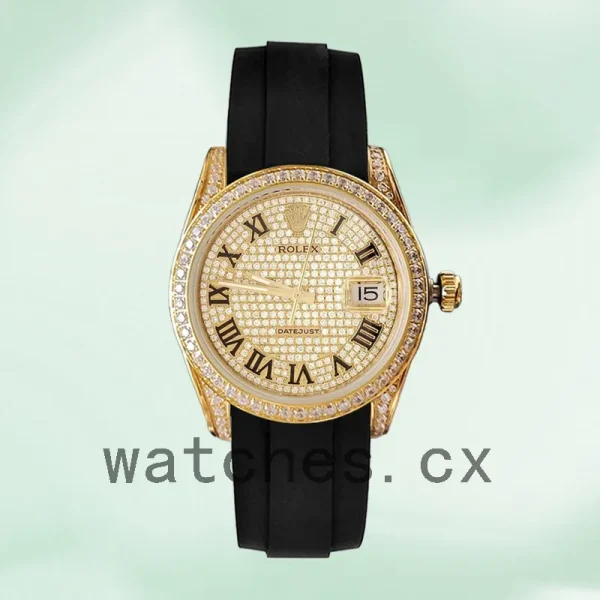 Rolex Datejust 40mm 116238 Men's Gold-tone Rubber Band - Image 2