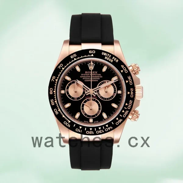 Rolex Daytona Men's 40mm M116515ln-0017 Rubber Band Black Dial - Image 2