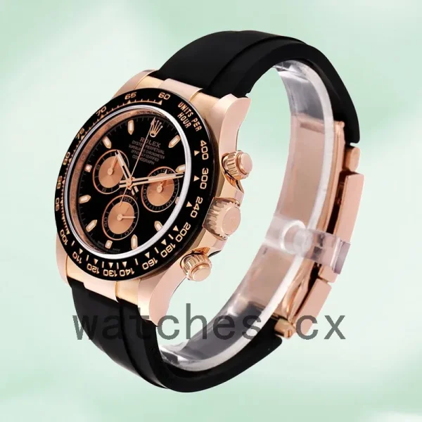 Rolex Daytona Men's 40mm M116515ln-0017 Rubber Band Black Dial - Image 3