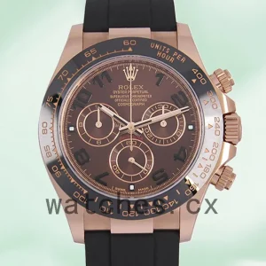 Rolex Daytona Men's 116515 40mm Rubber Band Brown Dial