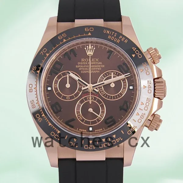 Rolex Daytona Men's 116515 40mm Rubber Band Brown Dial
