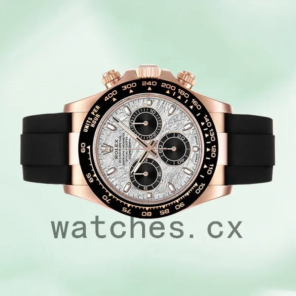 Rolex Daytona Men's m116515ln-0055 40mm Rubber Band Meteorite Dial - Image 3
