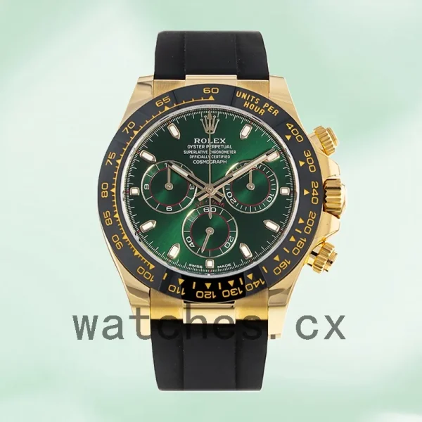 Rolex Daytona 116518 Men's 40mm Green Dial Gold-tone - Image 2