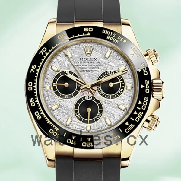 Rolex Daytona 40mm Men's m116518ln-0076 Meteorite Dial Rubber Band