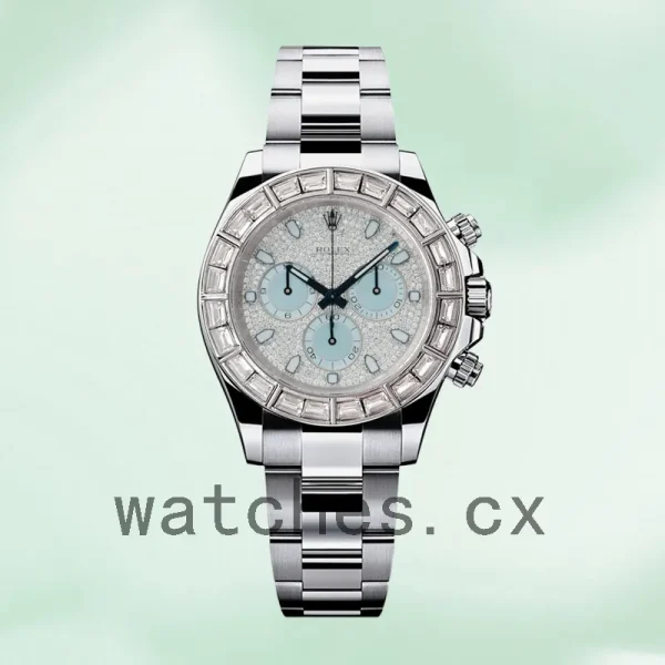 Rolex Daytona 116576 40mm Men's Diamond Paved Dial Oyster Bracelet - Image 2