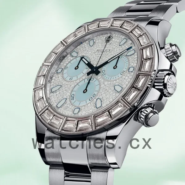 Rolex Daytona 116576 40mm Men's Diamond Paved Dial Oyster Bracelet - Image 3