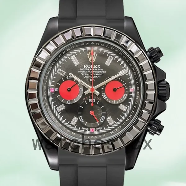 Rolex Daytona 40mm 116589 Men's Rubber Band Black-tone