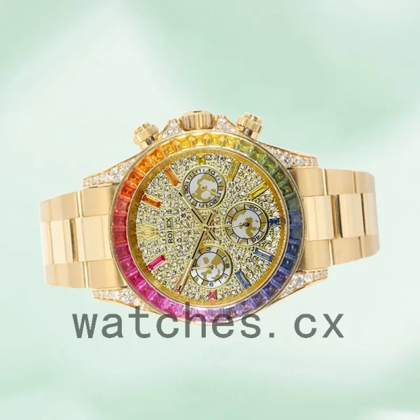 Rolex Daytona 116598RBOW 40mm Men's Diamond Paved Dial Automatic - Image 3