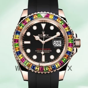 Rolex Yacht-Master 40mm 116695 Men's Rose Gold-tone Black Dial