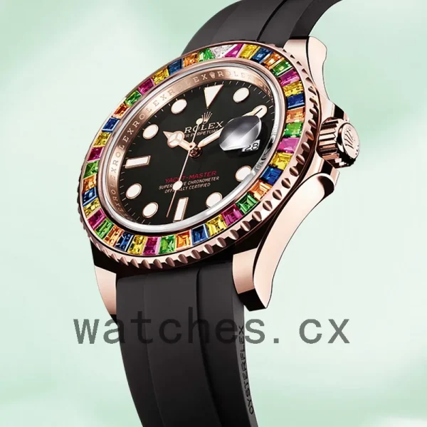 Rolex Yacht-Master 40mm 116695 Men's Rose Gold-tone Black Dial - Image 3