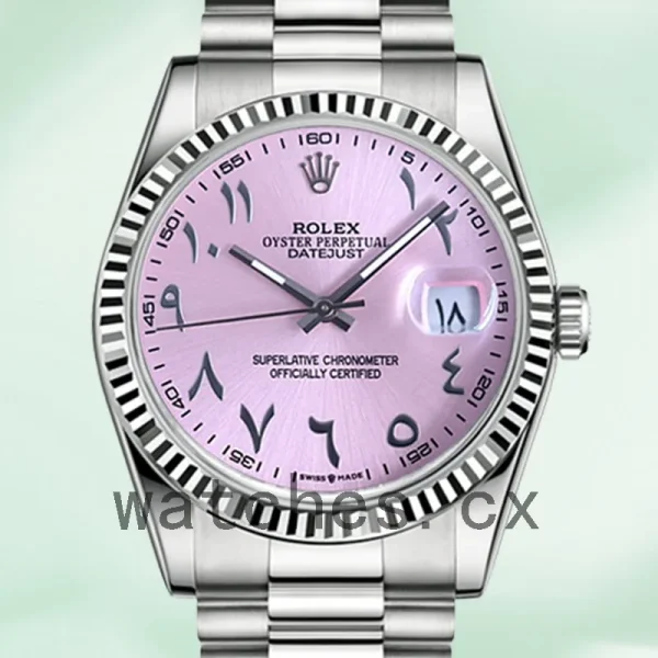 Rolex Datejust Men's 41mm 126334 Silver-tone Pink Dial