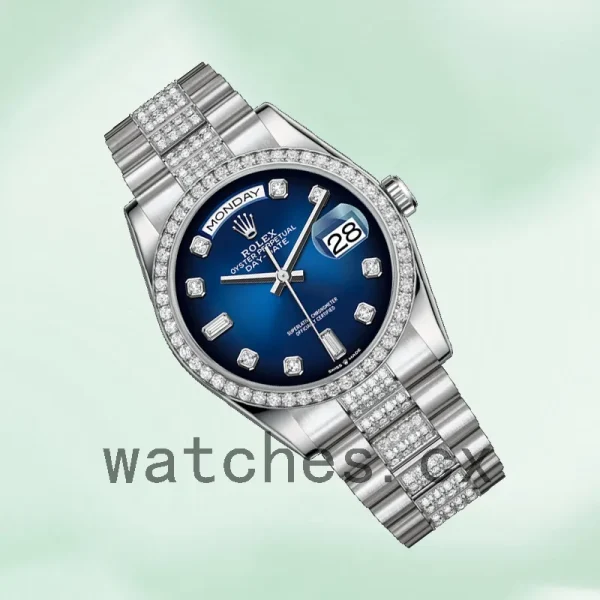 Rolex Day-Date 36mm 128349 Men's Blue Dial - Image 3