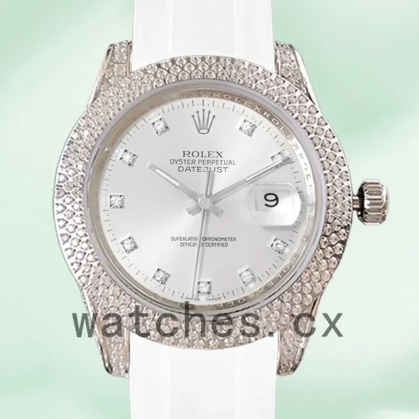 Rolex Datejust 16234 Men's 40mm Rubber Band Automatic