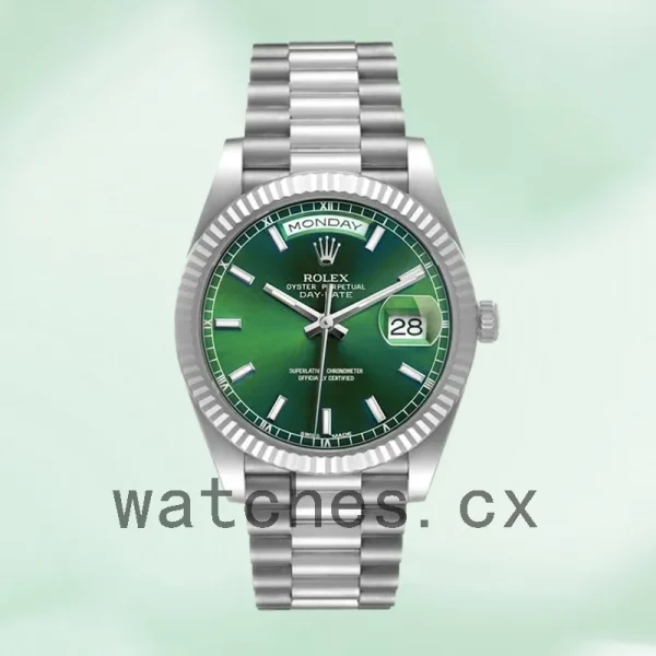 Rolex Day-Date Men's 40mm 228239 Silver-tone President Bracelet - Image 2