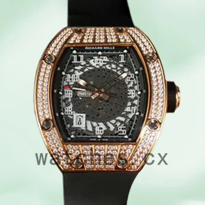 Richard Mille RM010 RM010-002 Around 50*42mm Men Rubber Band